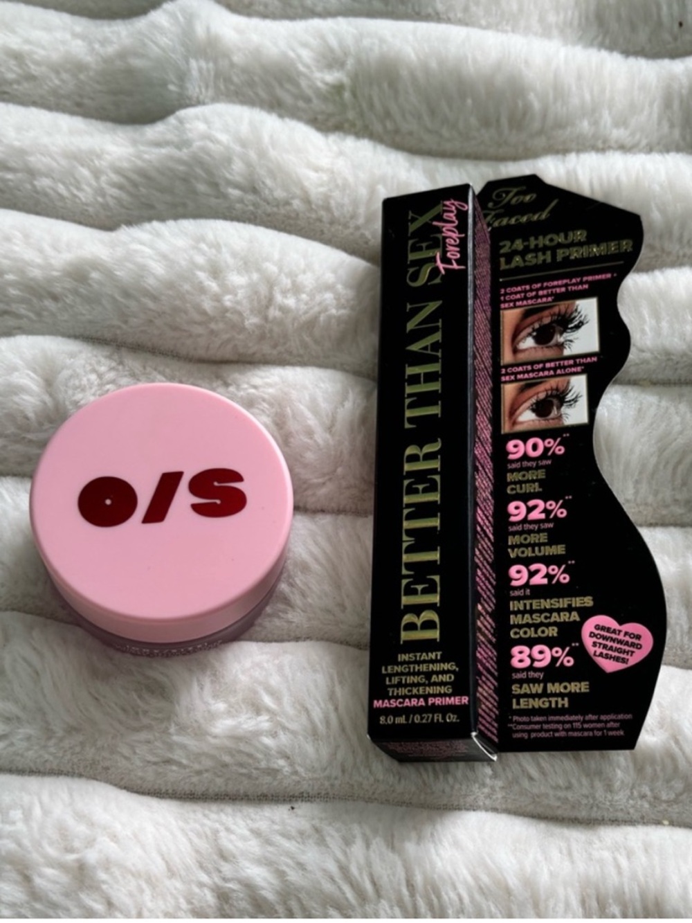 Too Faced lash primer and one size setting powder lot